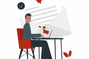 illustration personne qui consulte son ordinateur